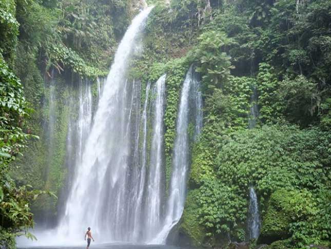 wisata sendang gili waterfall lombok